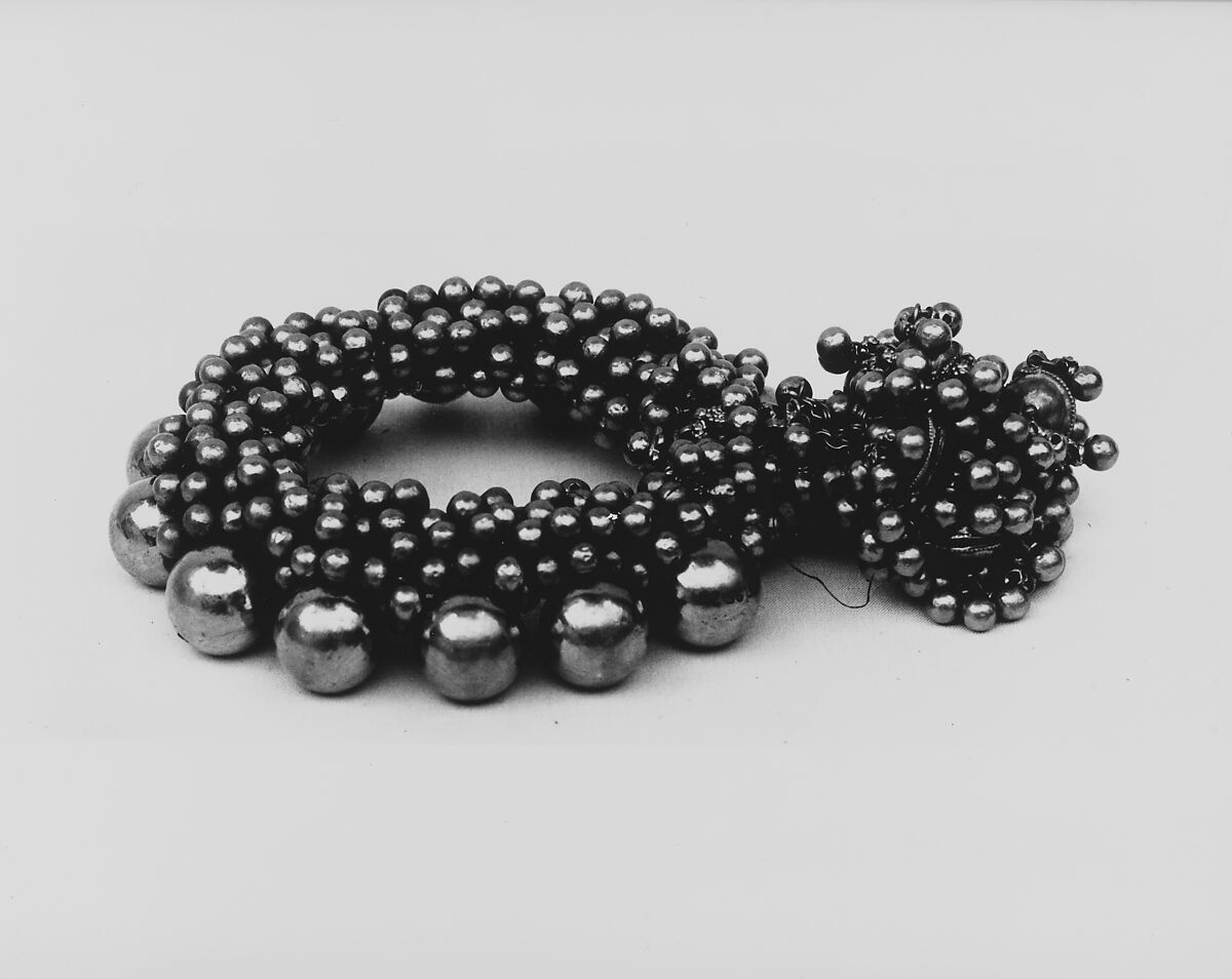 Anklet, One of a Pair, Gold