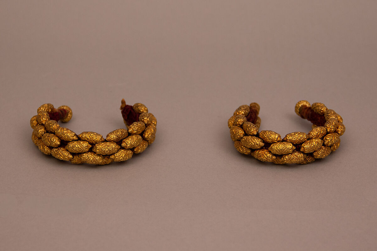 Bracelet (Pahunchi), One of a Pair, Gold 