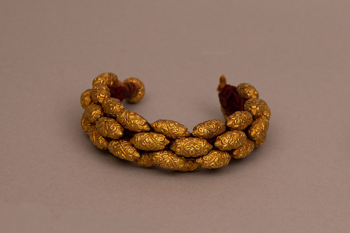 Bracelet (Pahunchi), One of a Pair, Gold