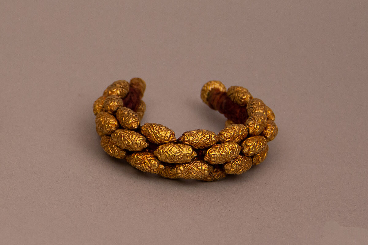 Bracelet (Pahunchi), One of a Pair, Gold 