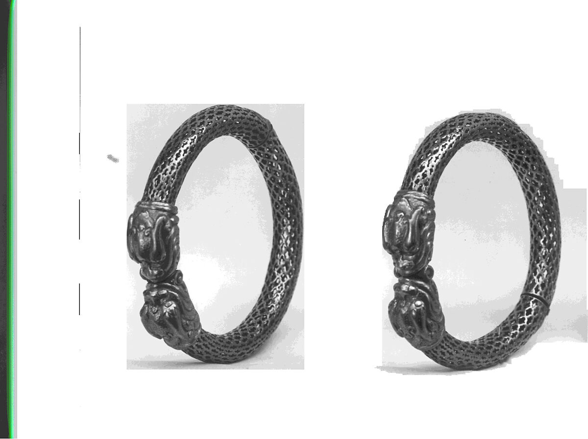 Bracelet (Kada), One of a Pair, Gold