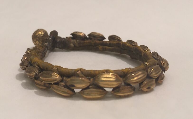 Bracelet with Seed Shaped Beads (Pahunchi), One of a Pair