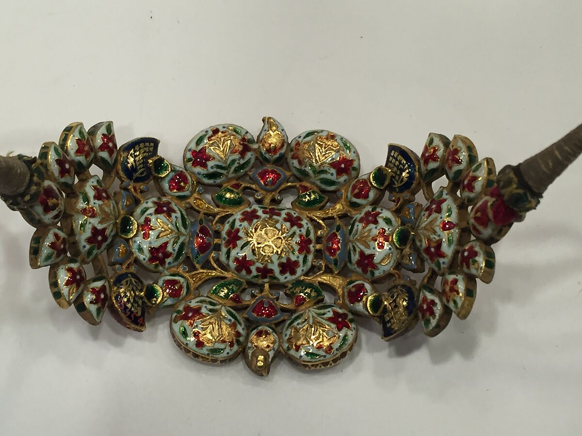 Armband (Bazuband), One of a Pair, Gold, gemstones, and enamel