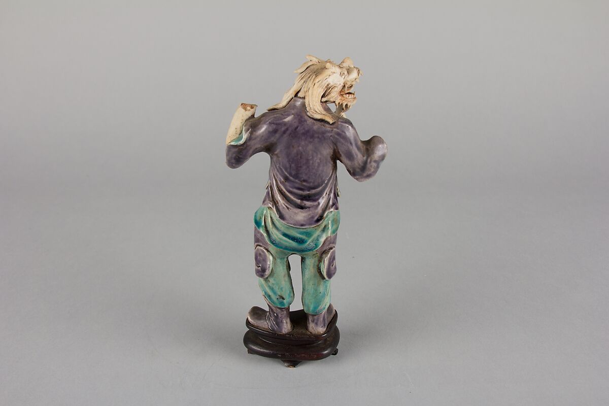 Zodiac Figure: Dragon, Porcelain, in the biscuit and with turquoise and aubergine glazes, China