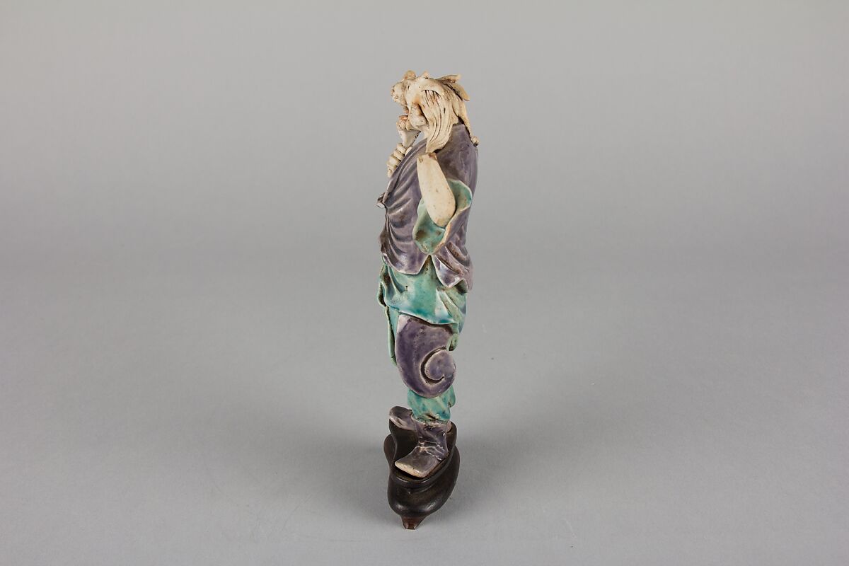 Zodiac Figure: Dragon, Porcelain, in the biscuit and with turquoise and aubergine glazes, China