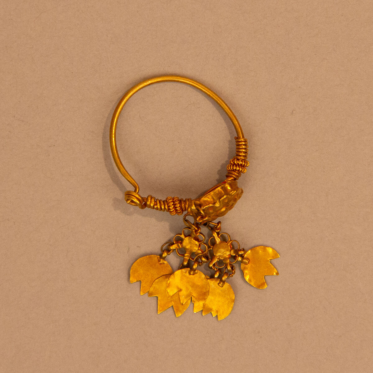 Earring, One of a Set of Four, Gold