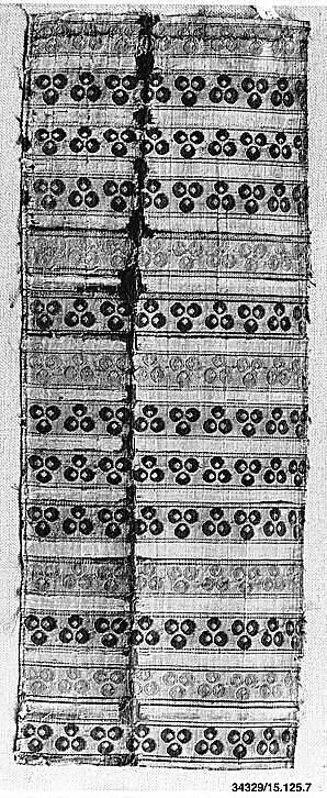 Textile Fragment, Silk, metal wrapped thread; taqueté (seraser)
