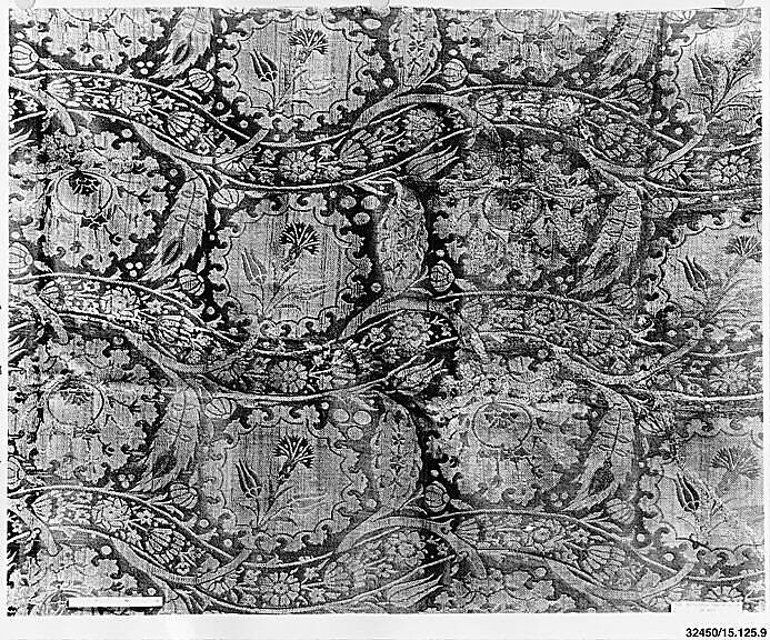 Panel, Silk; brocaded