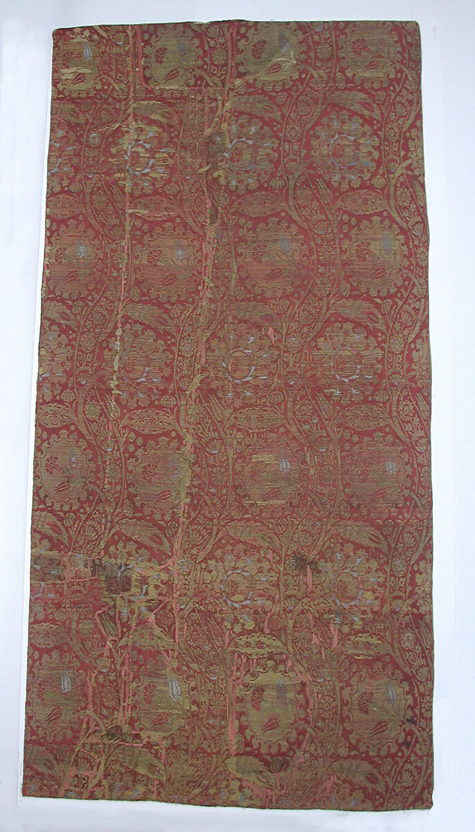 Panel, Silk; brocaded 