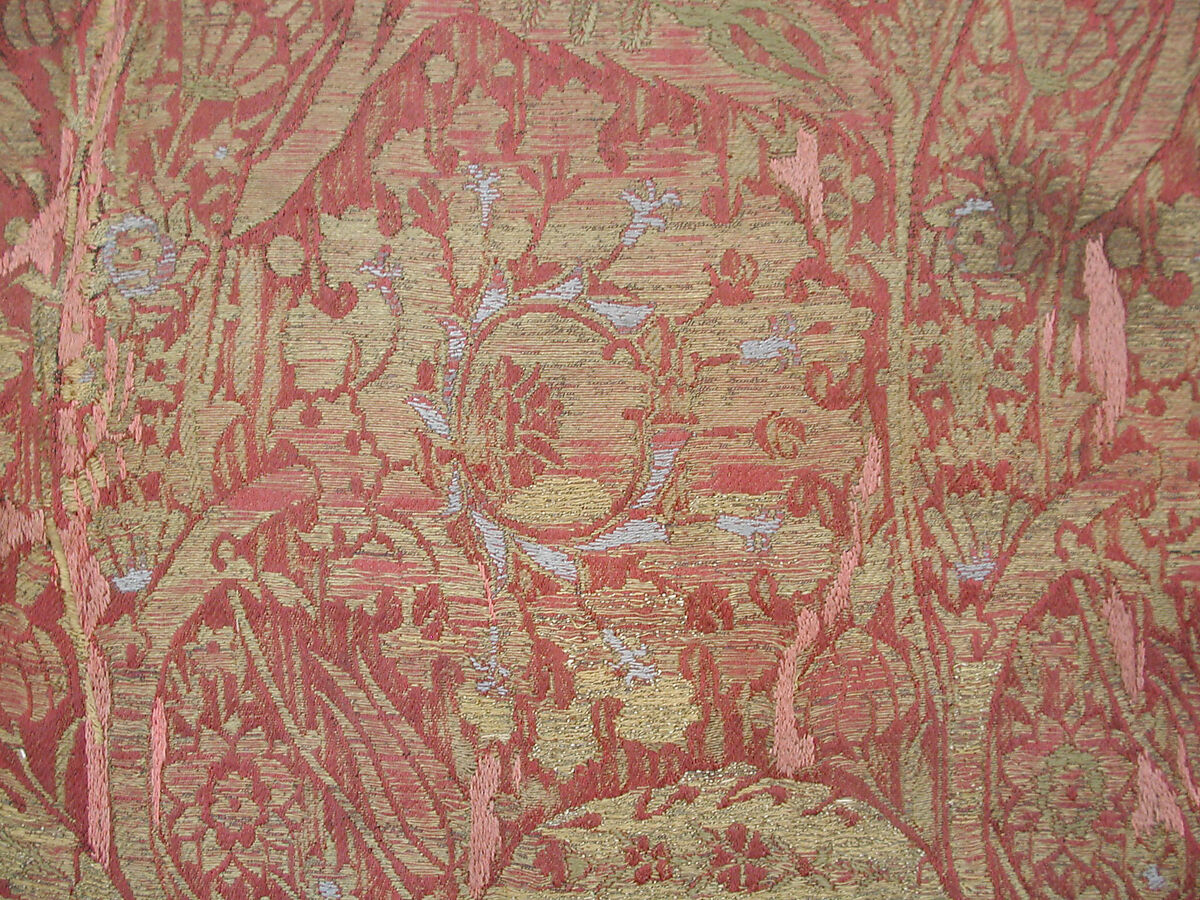 Panel, Silk; brocaded