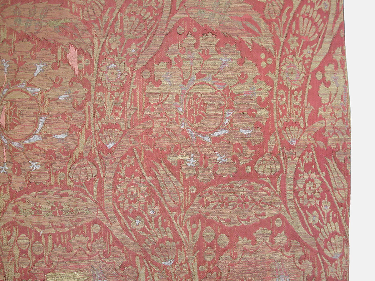 Panel, Silk; brocaded