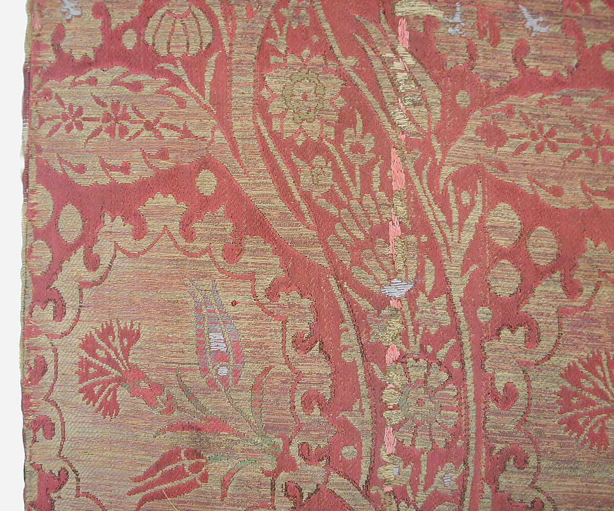 Panel, Silk; brocaded