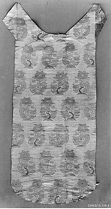 Panel, Silk, gold; brocaded