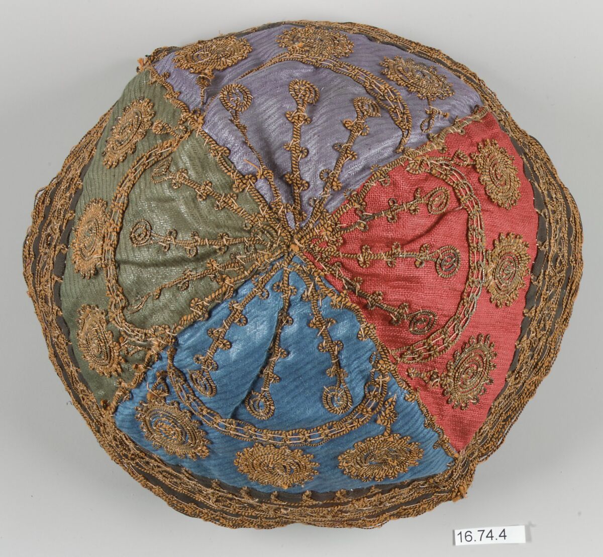 Cap, Cotton; embroidered