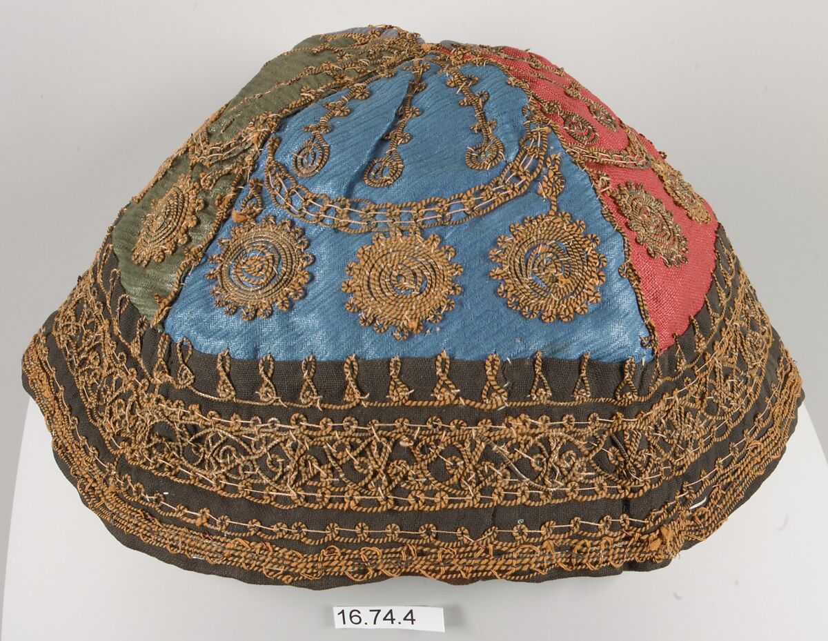 Cap, Cotton; embroidered 
