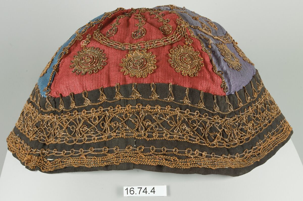 Cap, Cotton; embroidered