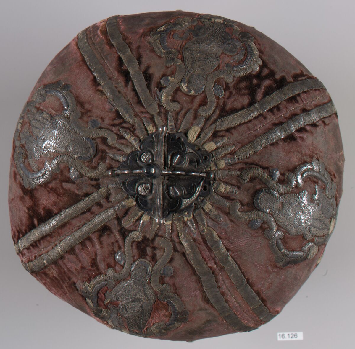 Miter for a Priest, Velvet, silver, and gold