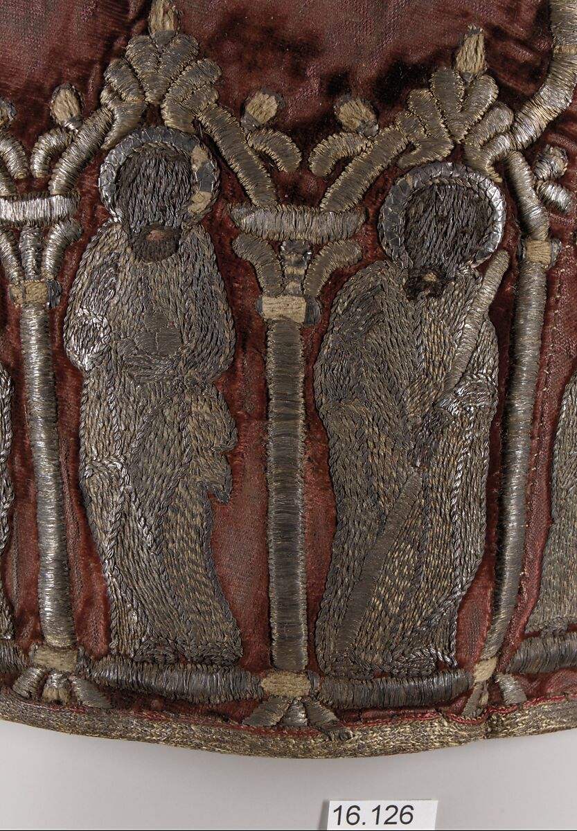 Miter for a Priest, Velvet, silver, and gold