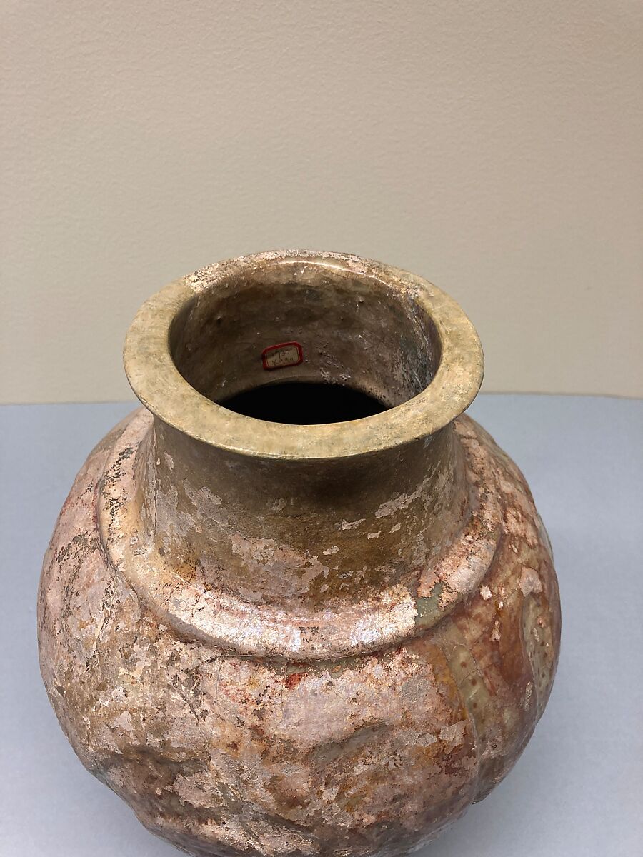 Jar, Stonepaste; underglaze and luster-painted