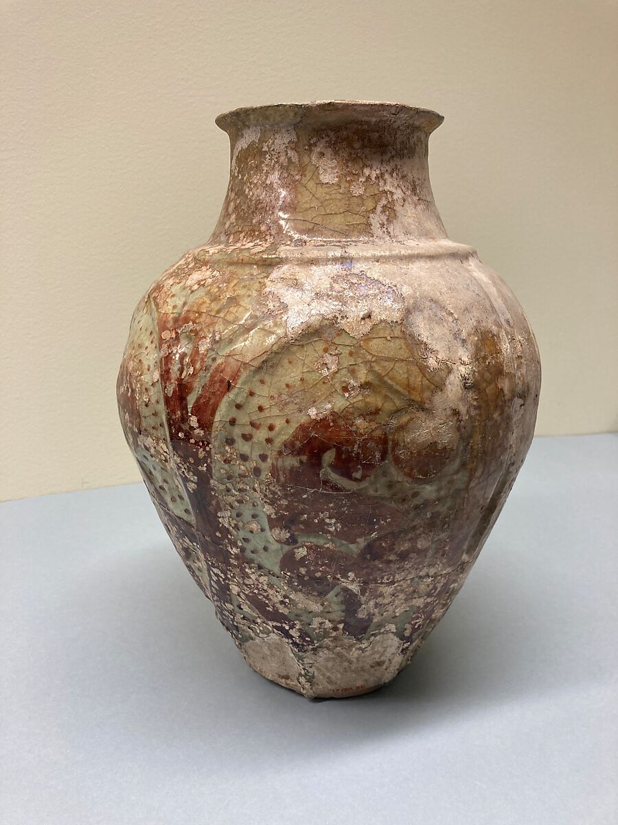 Jar, Stonepaste; underglaze and luster-painted