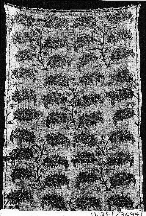 Cover, Cotton, silk; embroidered 