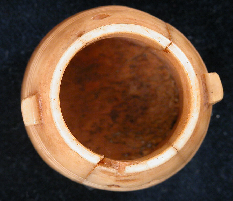 Vase, Bone; carved