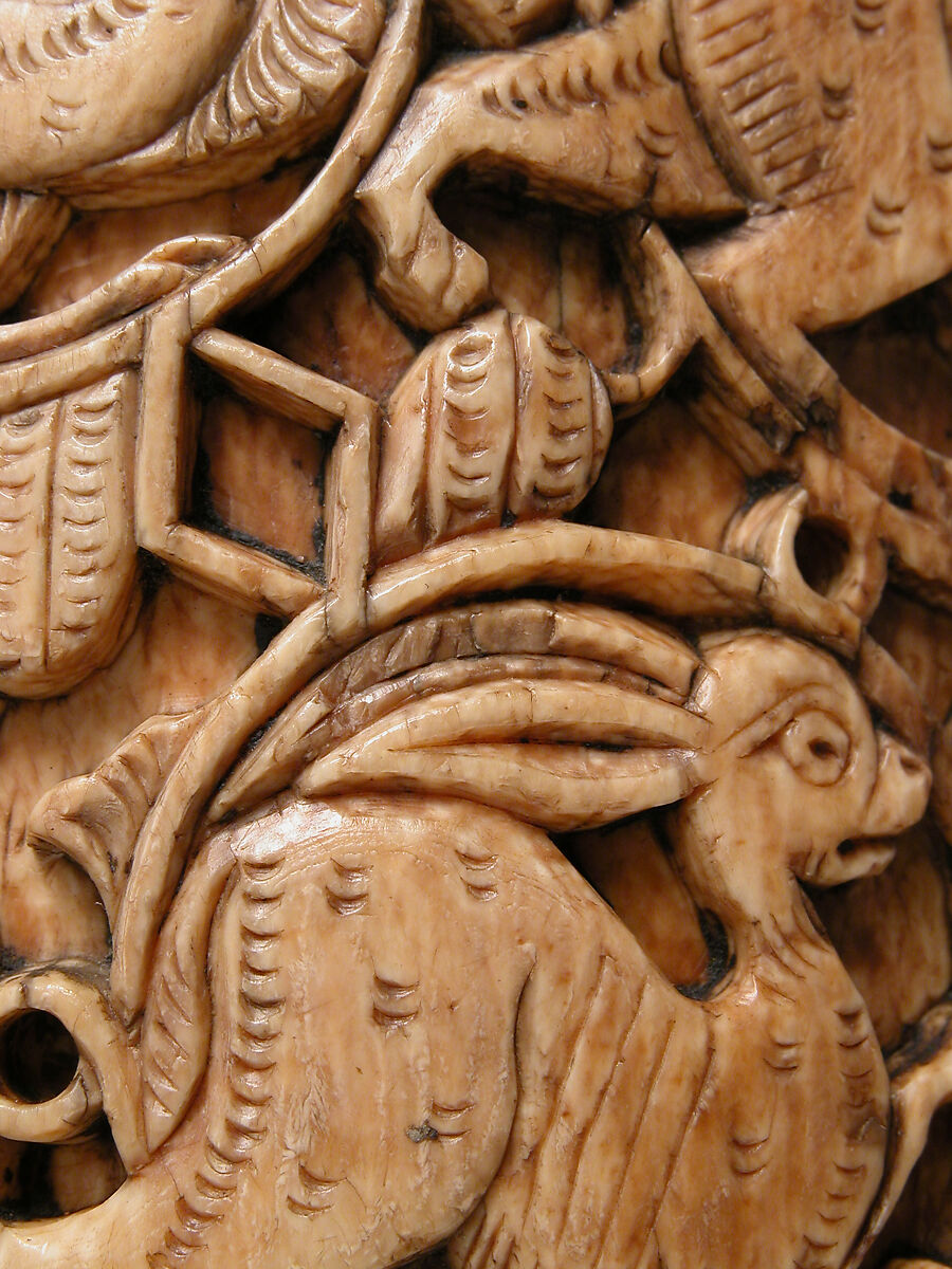 Fragment of an Oliphant, Ivory; carved