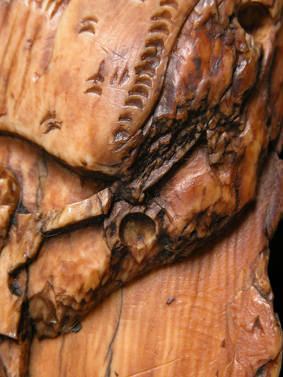 Fragment of an Oliphant, Ivory; carved