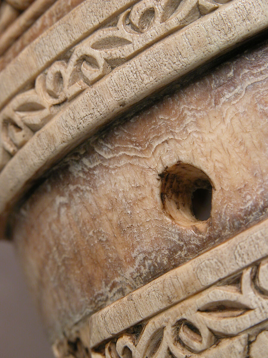 Fragment of an Oliphant, Ivory; carved