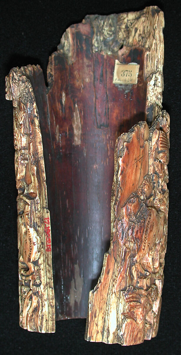 Fragment of an Oliphant, Ivory; carved