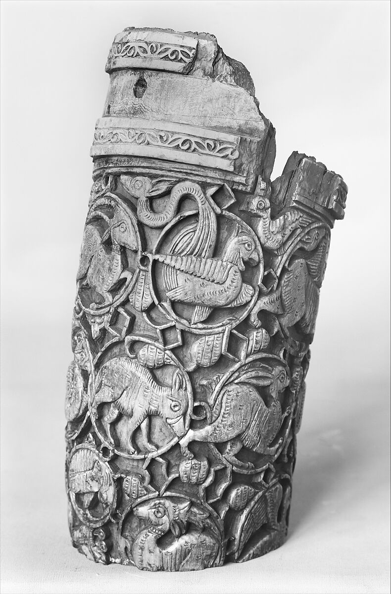 Fragment of an Oliphant, Ivory; carved