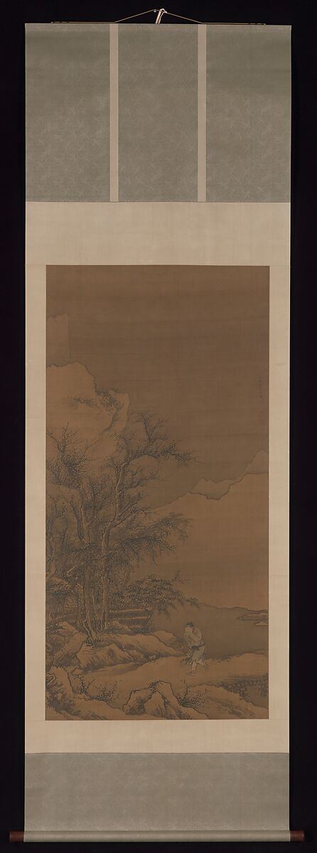 Returning home through the snow, Dai Jin (Chinese, 1388–1462), Hanging scroll; ink and color on silk, China
