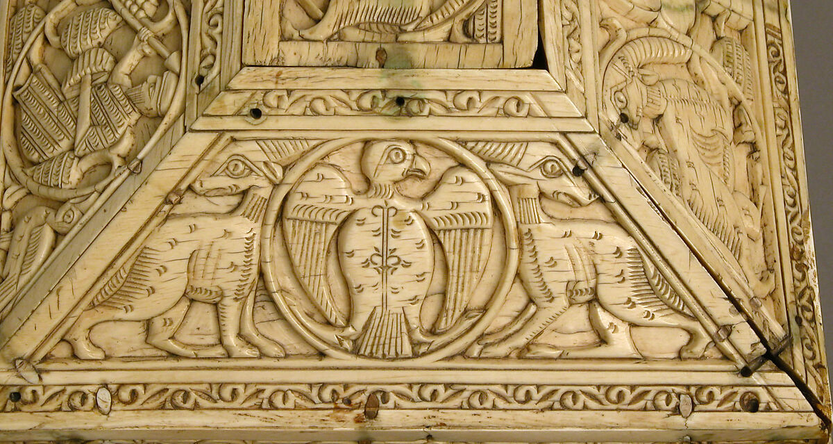 Morgan Casket, Ivory; carved