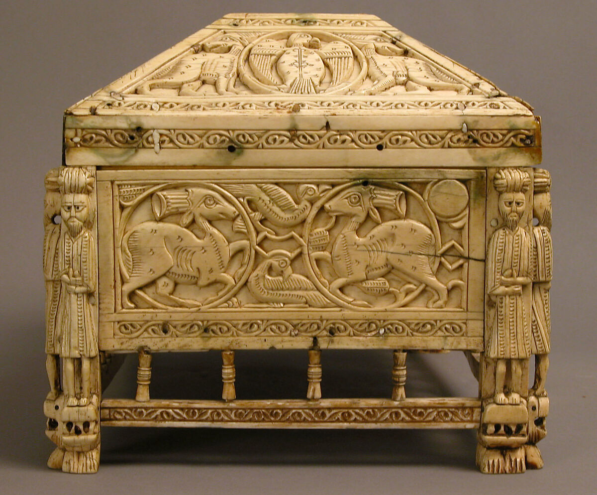 Morgan Casket, Ivory; carved
