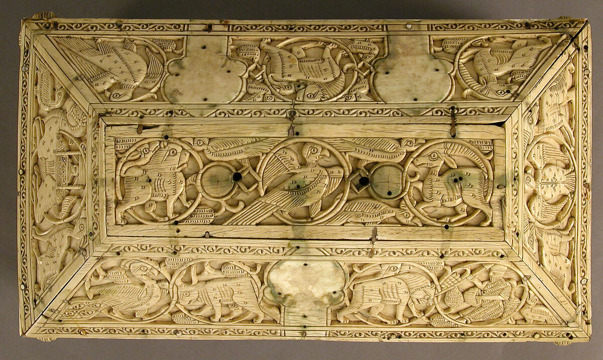 Morgan Casket, Ivory; carved