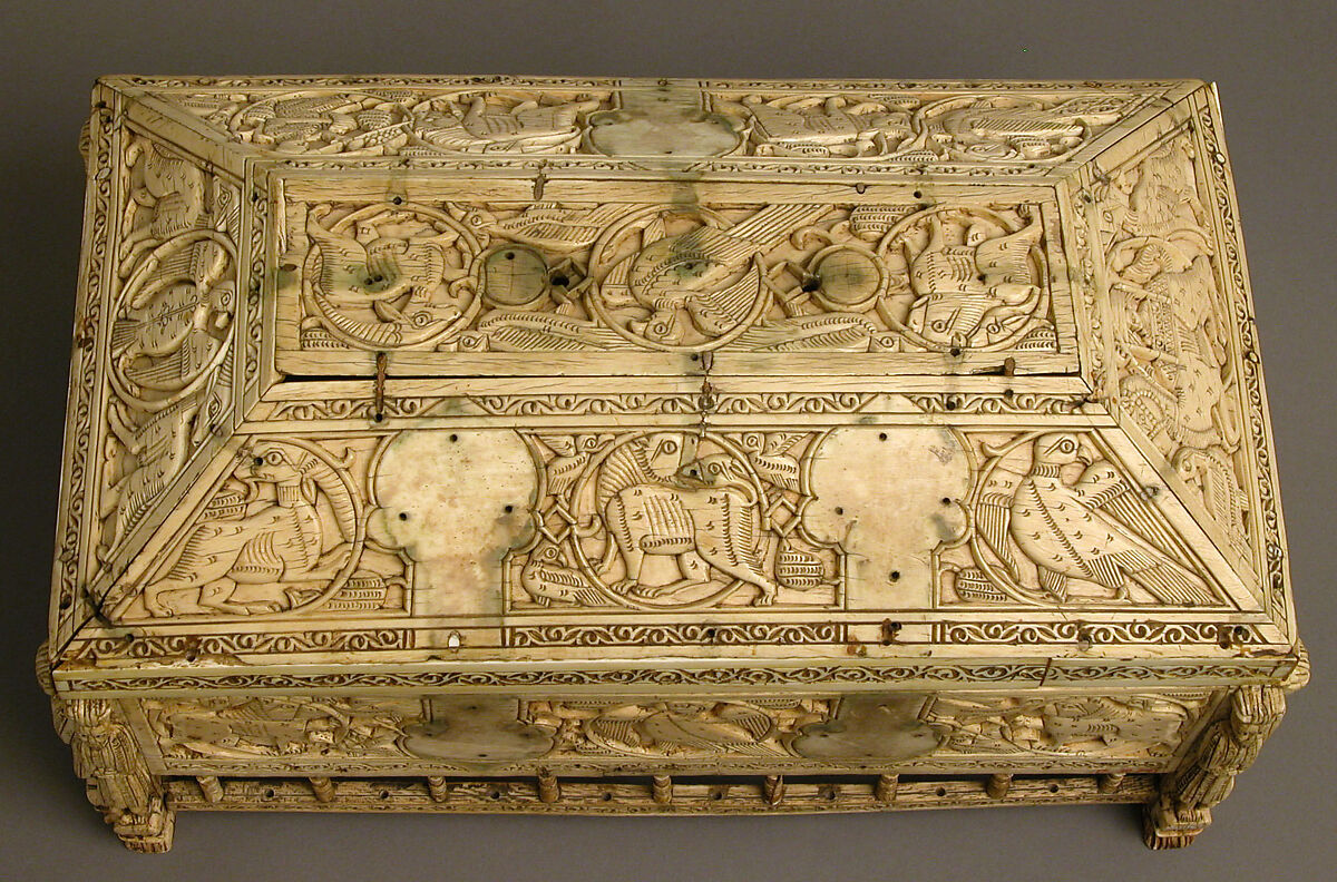 Morgan Casket, Ivory; carved