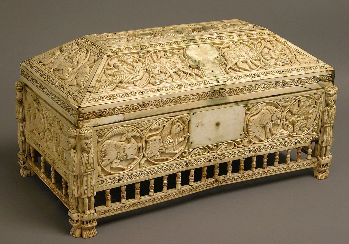 Morgan Casket, Ivory; carved