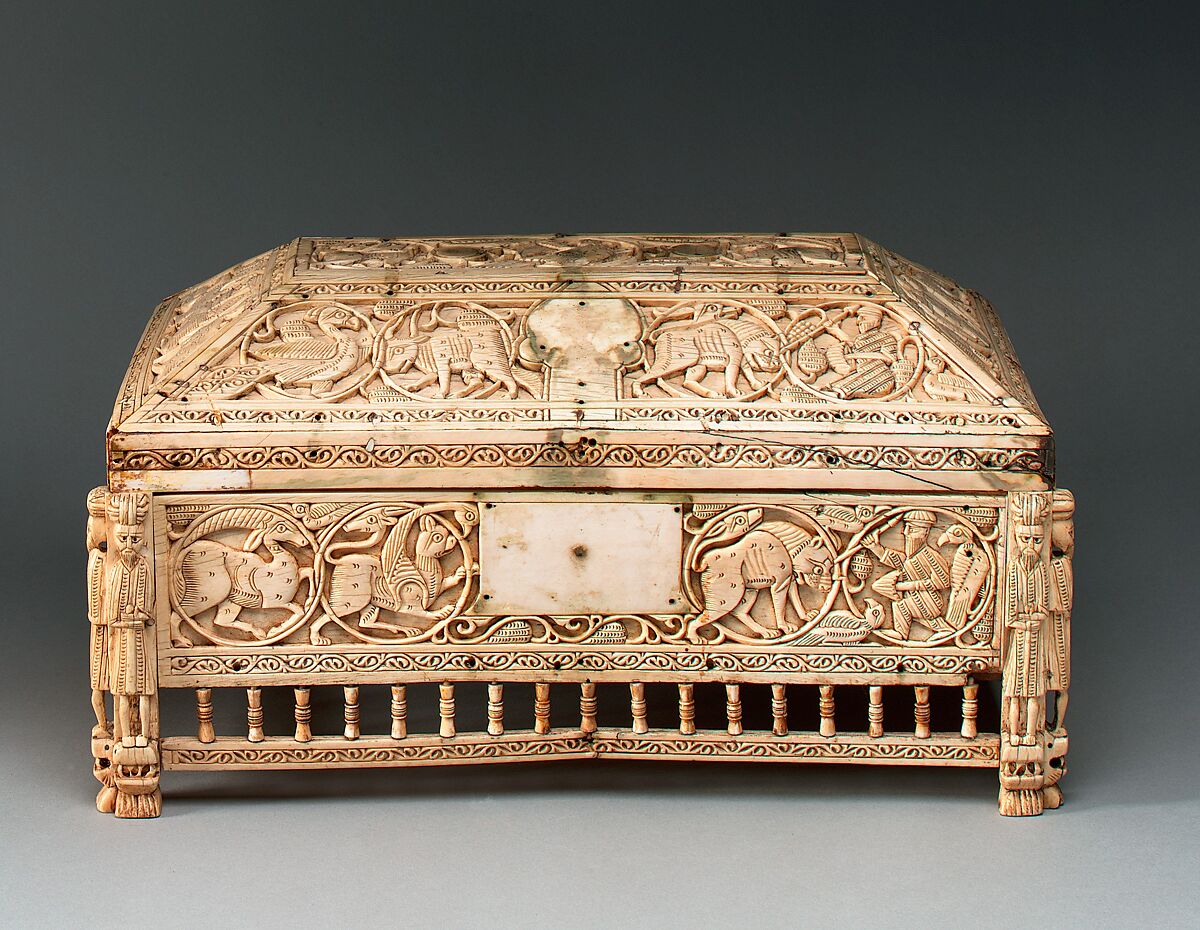 Morgan Casket, Ivory; carved