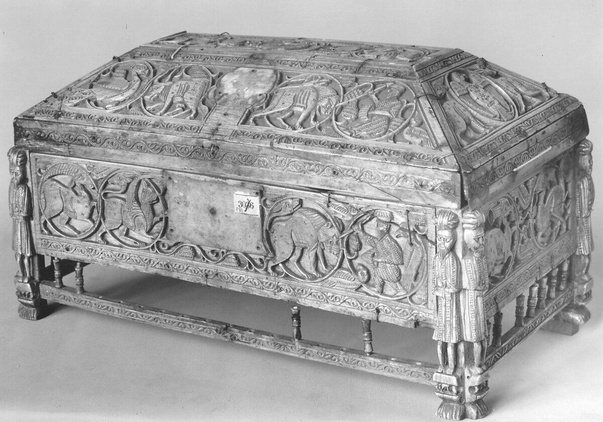 Morgan Casket, Ivory; carved
