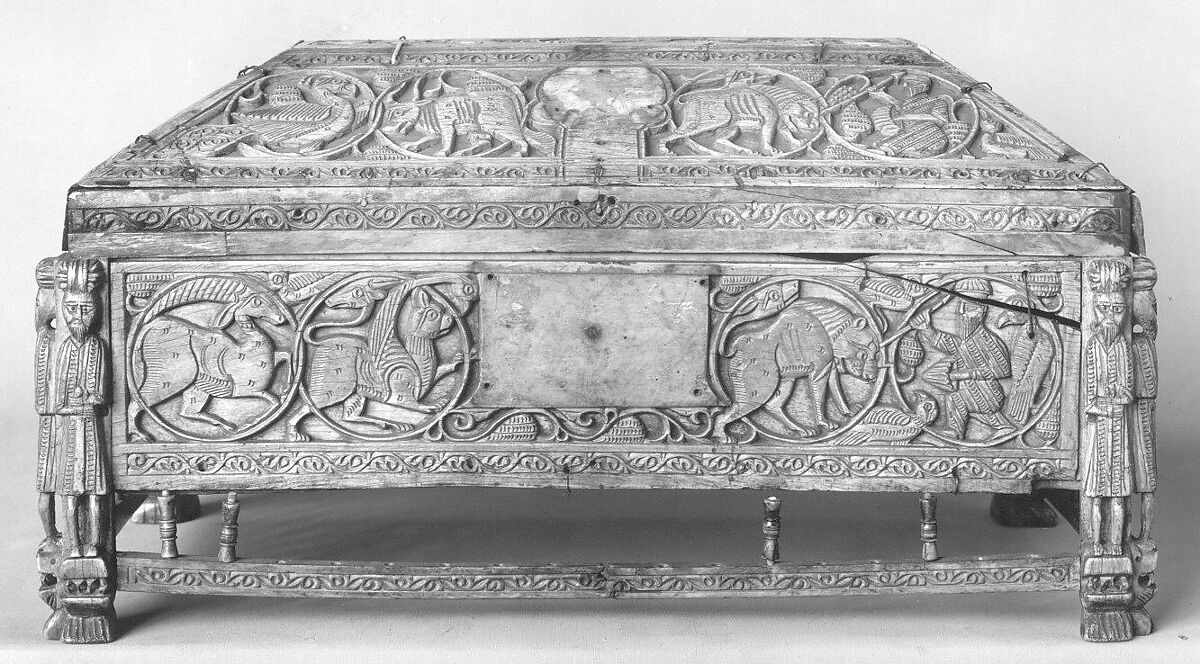 Morgan Casket, Ivory; carved