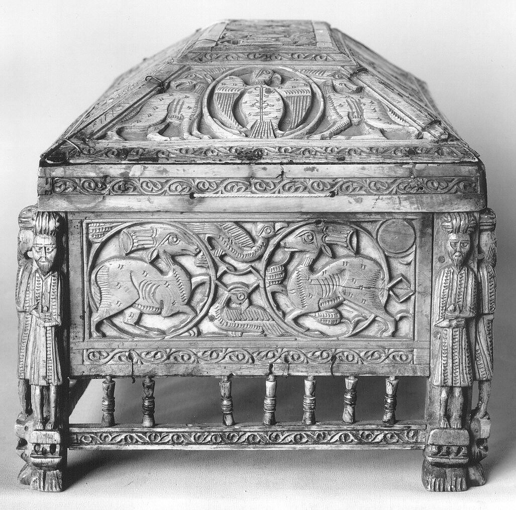 Morgan Casket, Ivory; carved