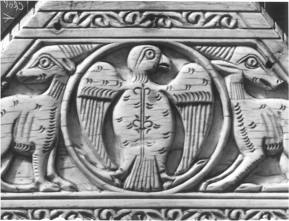 Morgan Casket, Ivory; carved