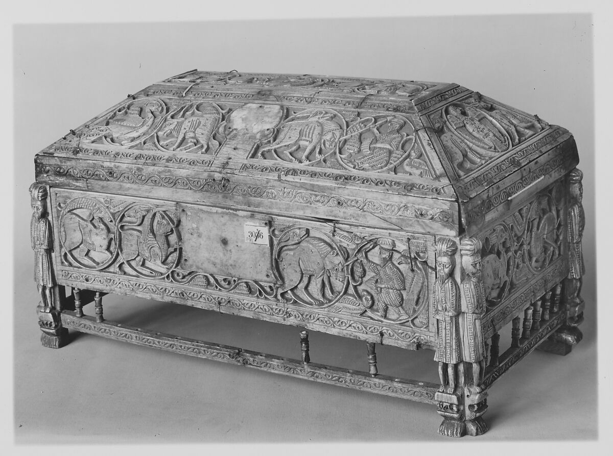 Morgan Casket, Ivory; carved