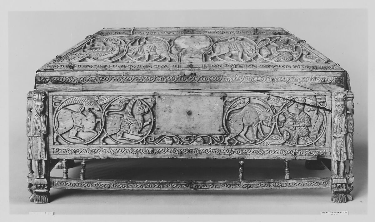 Morgan Casket, Ivory; carved