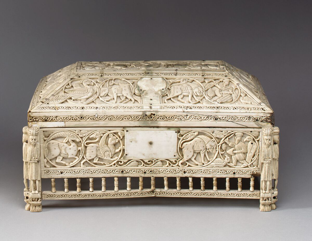 Morgan Casket, Ivory; carved