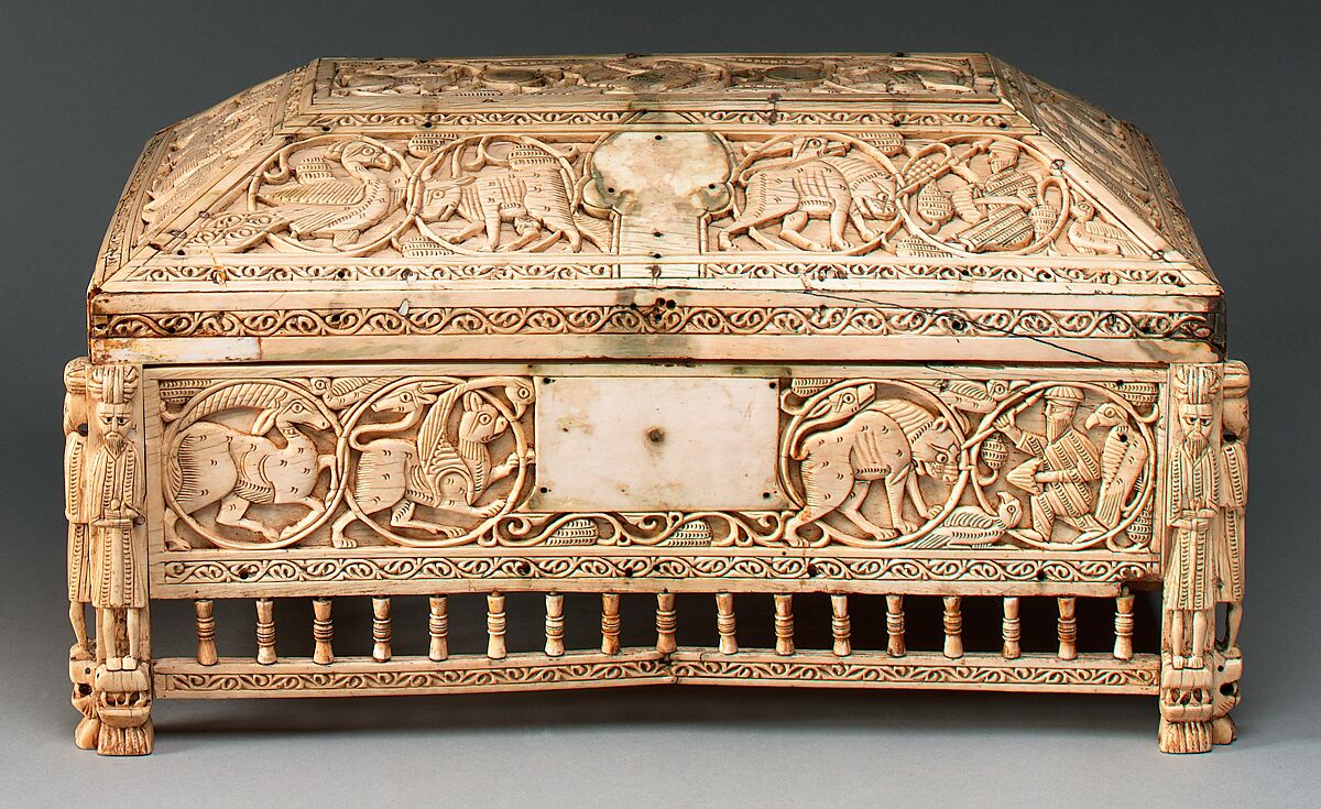 Morgan Casket, Ivory; carved