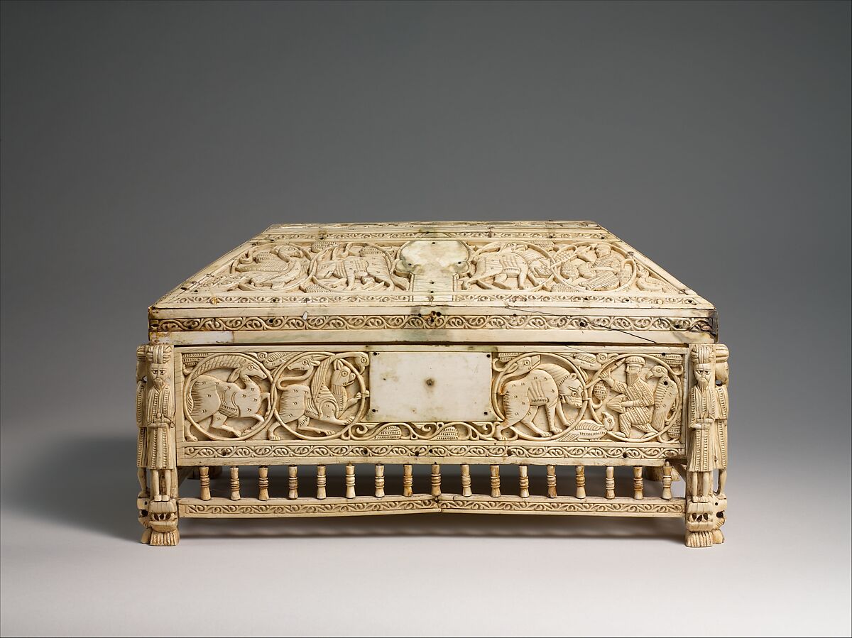 Morgan Casket, Ivory; carved