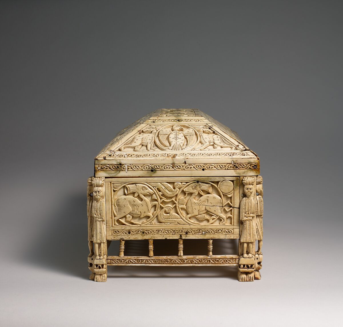 Morgan Casket, Ivory; carved