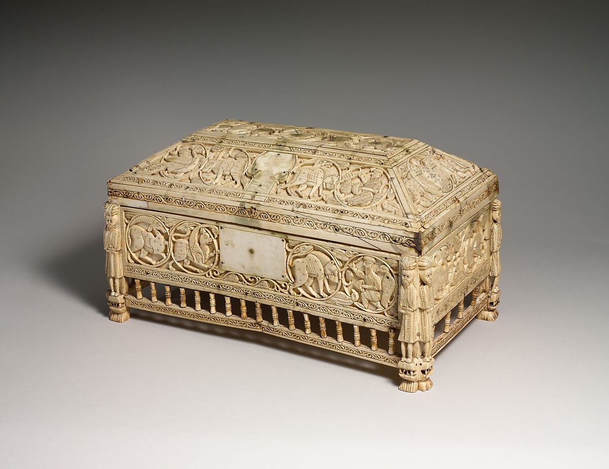 Morgan Casket, Ivory; carved