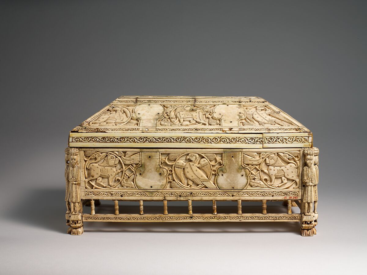 Morgan Casket, Ivory; carved